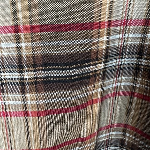 Cinch Button Down Shirt S Mens Western Plaid Brown Red Long Sleeve Embroidered - Picture 7 of 10